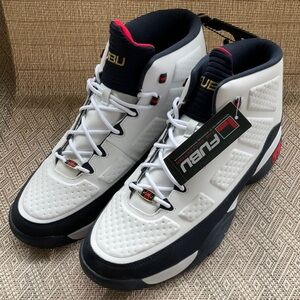 FUBU  The Collection White Navy Mens Sneakers Size 13 NWT